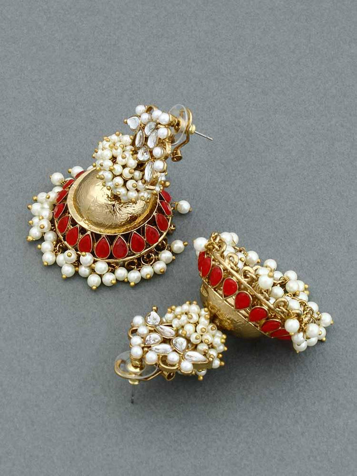 Red Hastha Jhumkis - Bling Bag