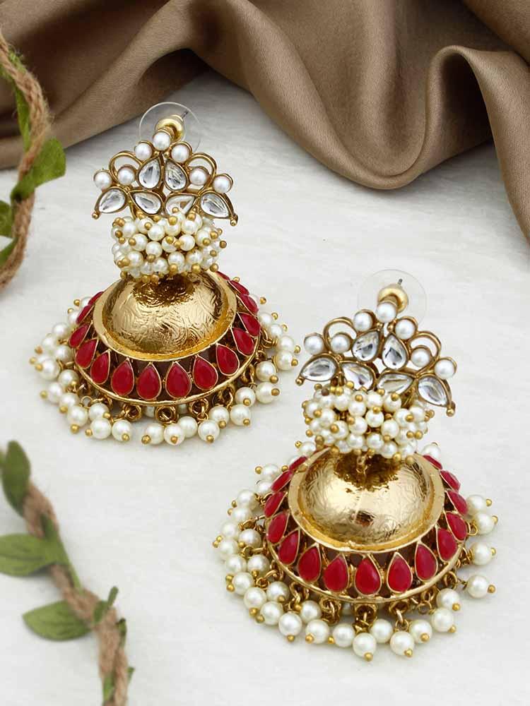 Ruby Hastha Jhumkis - Bling Bag