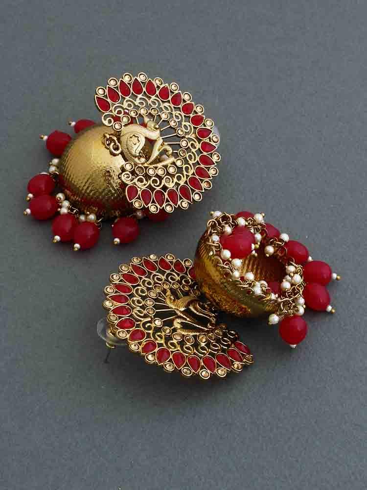 Ruby Mayu Jhumkis - Bling Bag