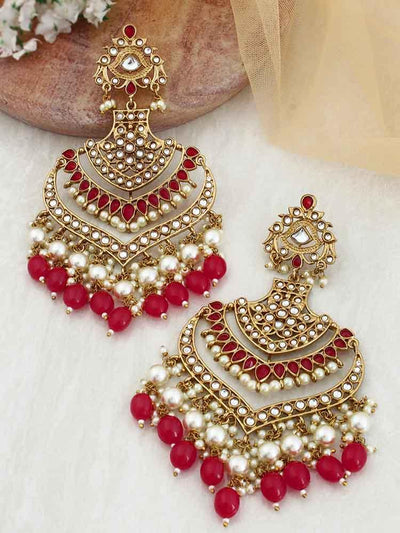 Ruby Samsaptaka Designer Earrings - Bling Bag