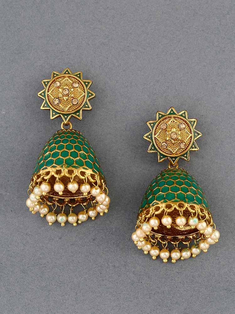 earrings - Bling Bag Rama Bell Ethnic Earrings