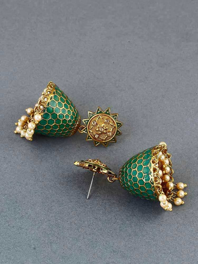 earrings - Bling Bag Rama Bell Ethnic Earrings