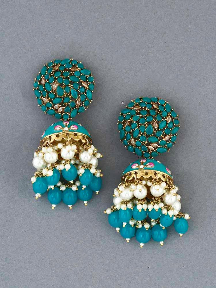 earrings - Bling Bag Rama Daliha Jhumki Earrings