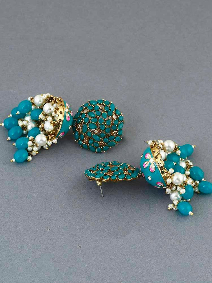 earrings - Bling Bag Rama Daliha Jhumki Earrings