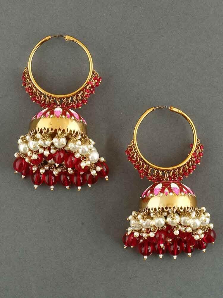 earrings - Bling Bag Rani Rajamani Hoop Jhumki