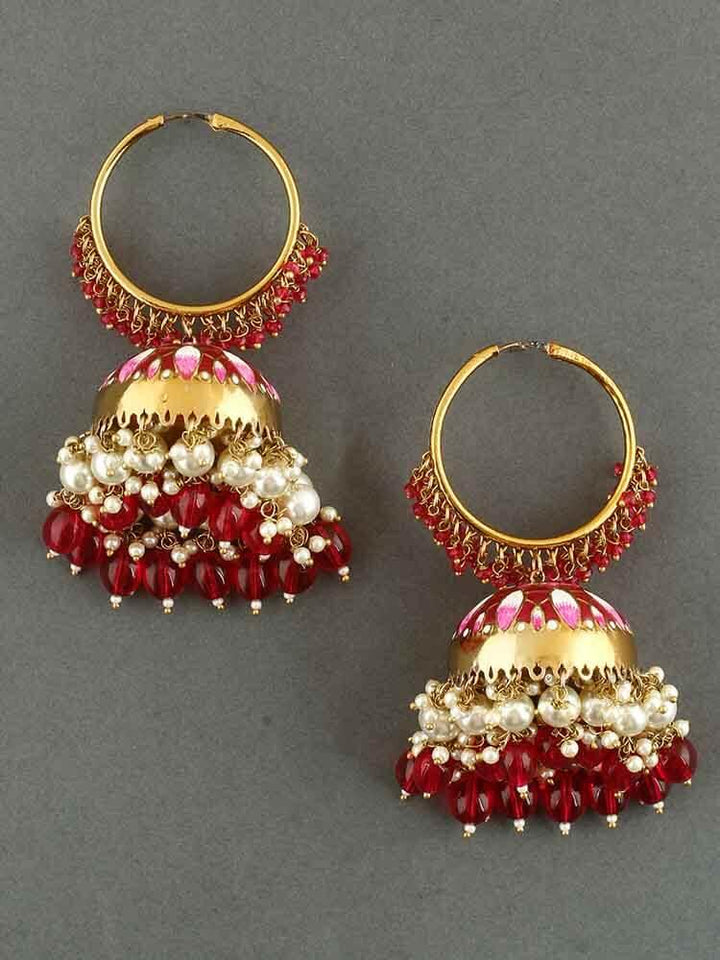 earrings - Bling Bag Rani Rajamani Hoop Jhumki