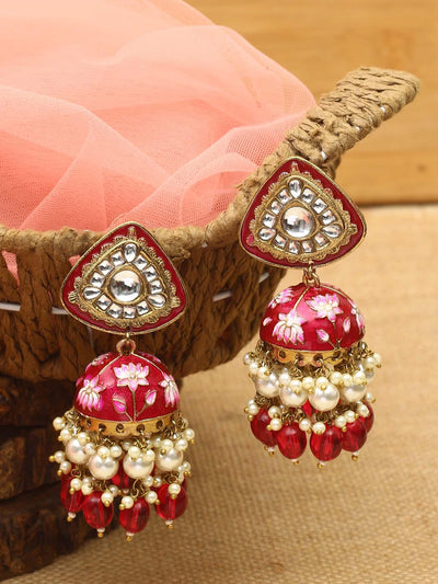 earrings - Bling Bag Rani Rangeeli Designer Jhumkis