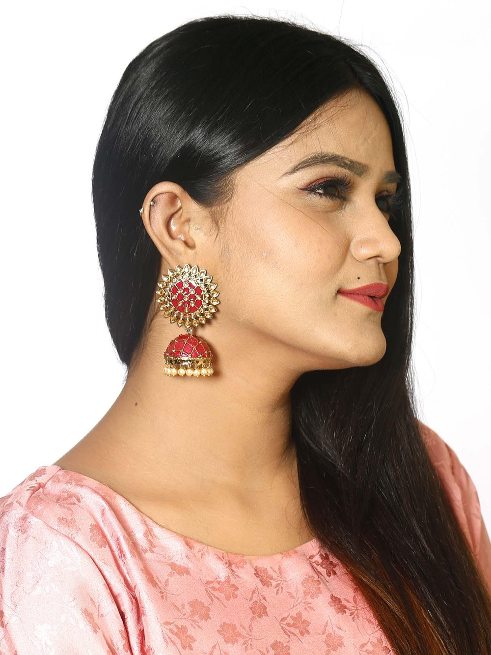 earrings - Bling Bag Rani Suraj Jhumki Earrings