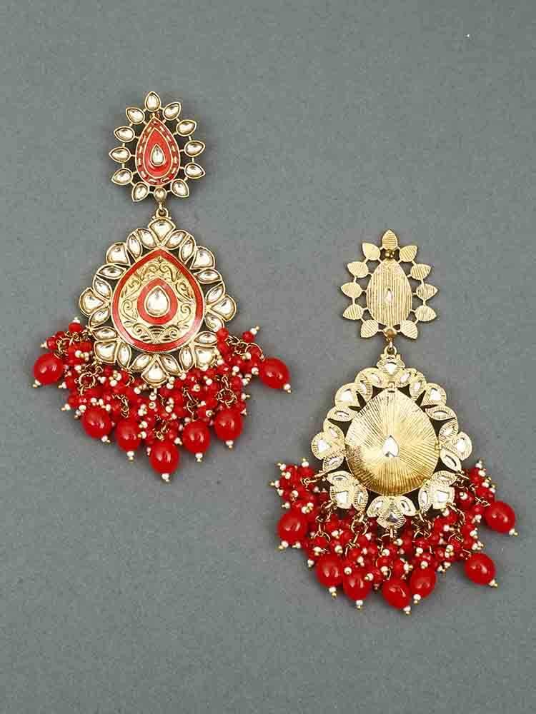 earrings - Bling Bag Red Aaritra Designer Earrings