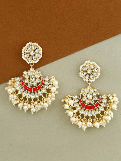 earrings - Bling Bag Red Bahari Designer Earrings