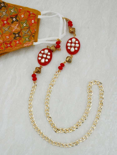 Red Carina Mask Chain - Bling Bag