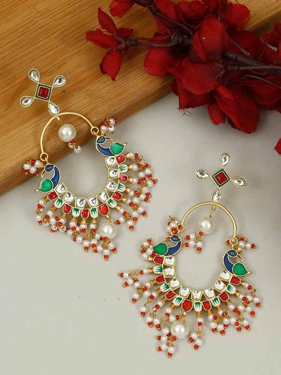 earrings - Bling Bag Red Rahi Dangler Earrings