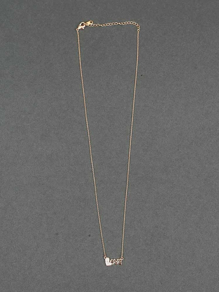 necklaces - Bling Bag Rose Gold Abira Love Necklace