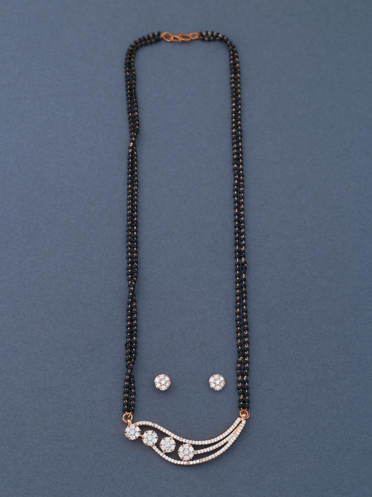 Rose Gold Abeba Mangalsutra Set