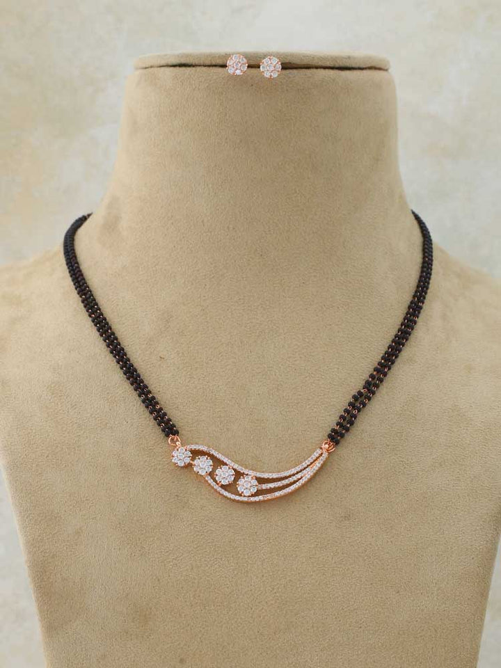 Rose Gold Abeba Mangalsutra Set
