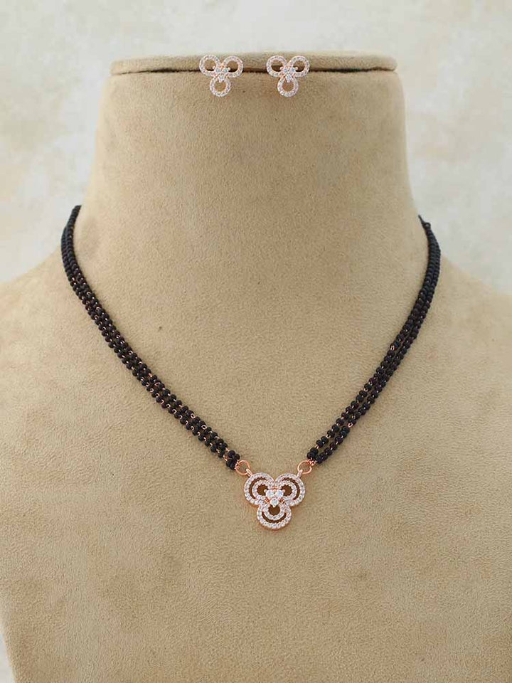 Rose Gold Alaba  Mangalsutra Set