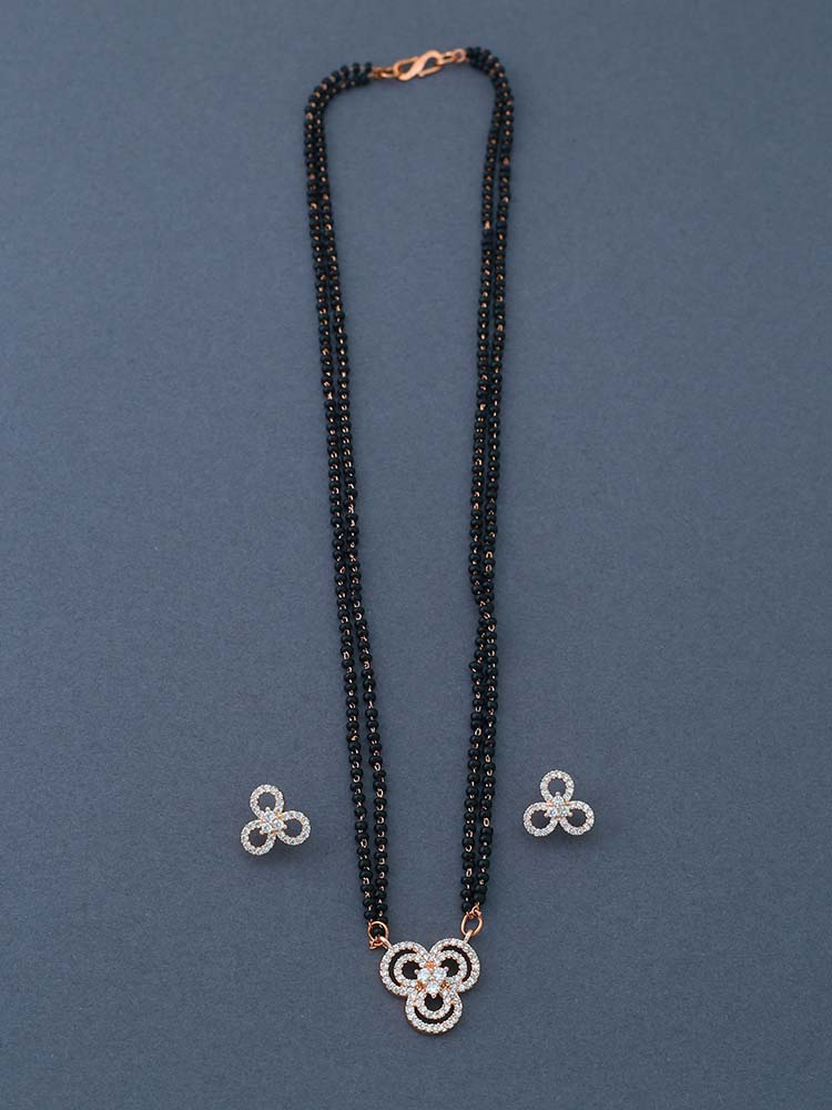 Rose Gold Alaba  Mangalsutra Set