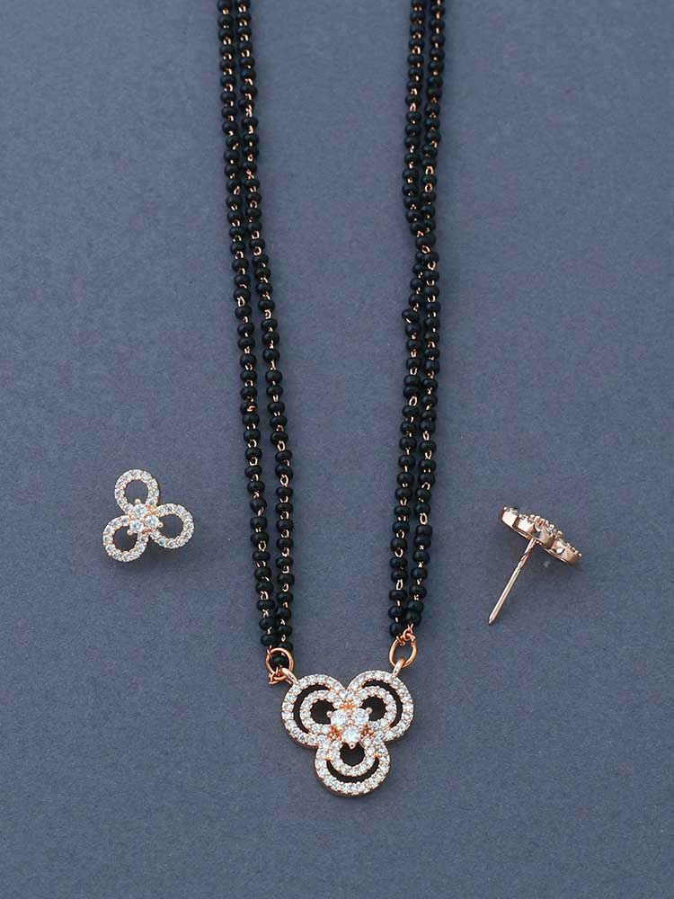 Rose Gold Alaba  Mangalsutra Set