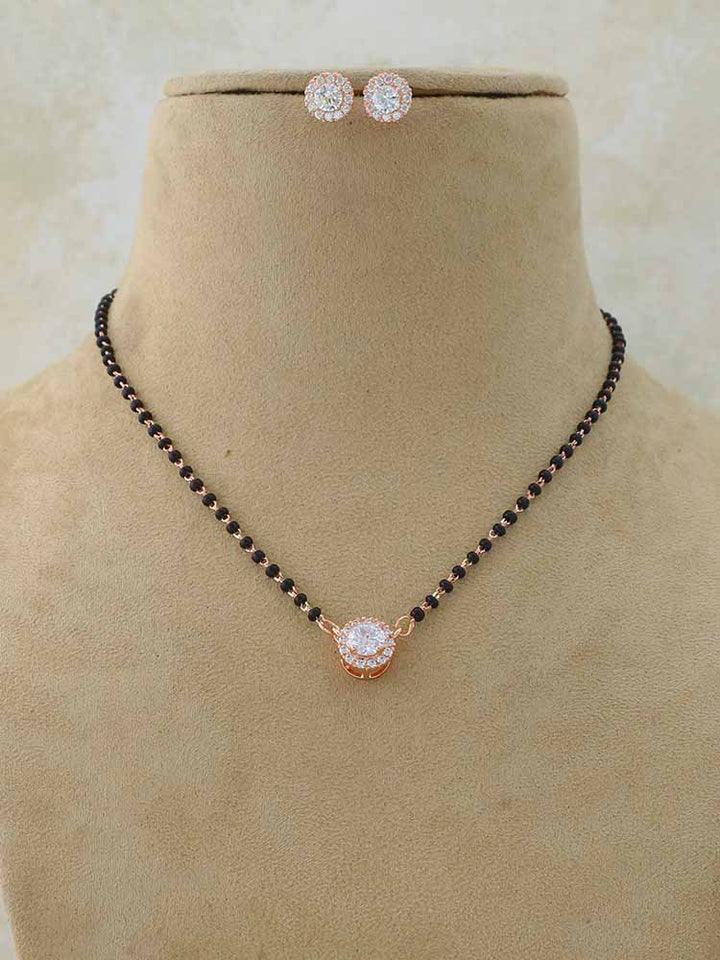 Rose Gold Annisa Mangalsutra Set