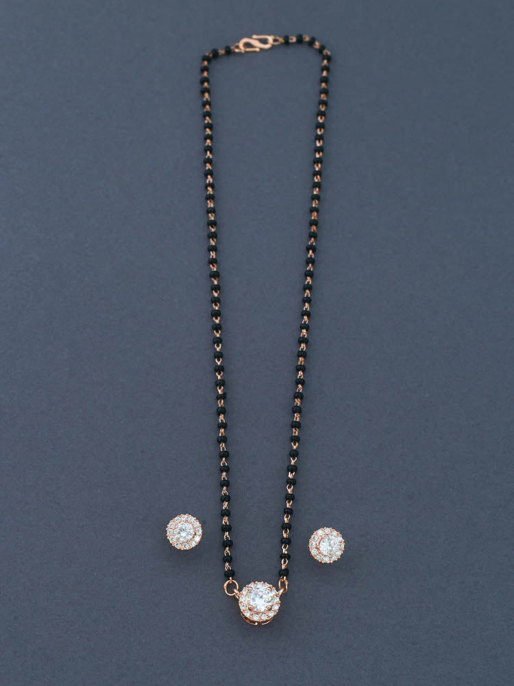Rose Gold Annisa Mangalsutra Set