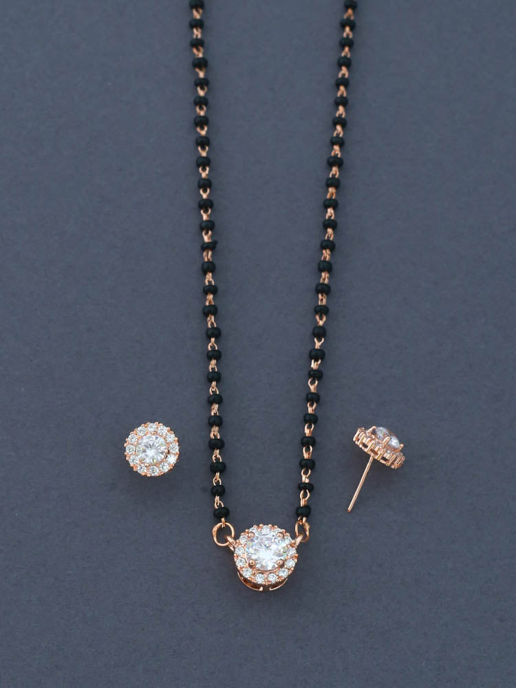 Rose Gold Annisa Mangalsutra Set