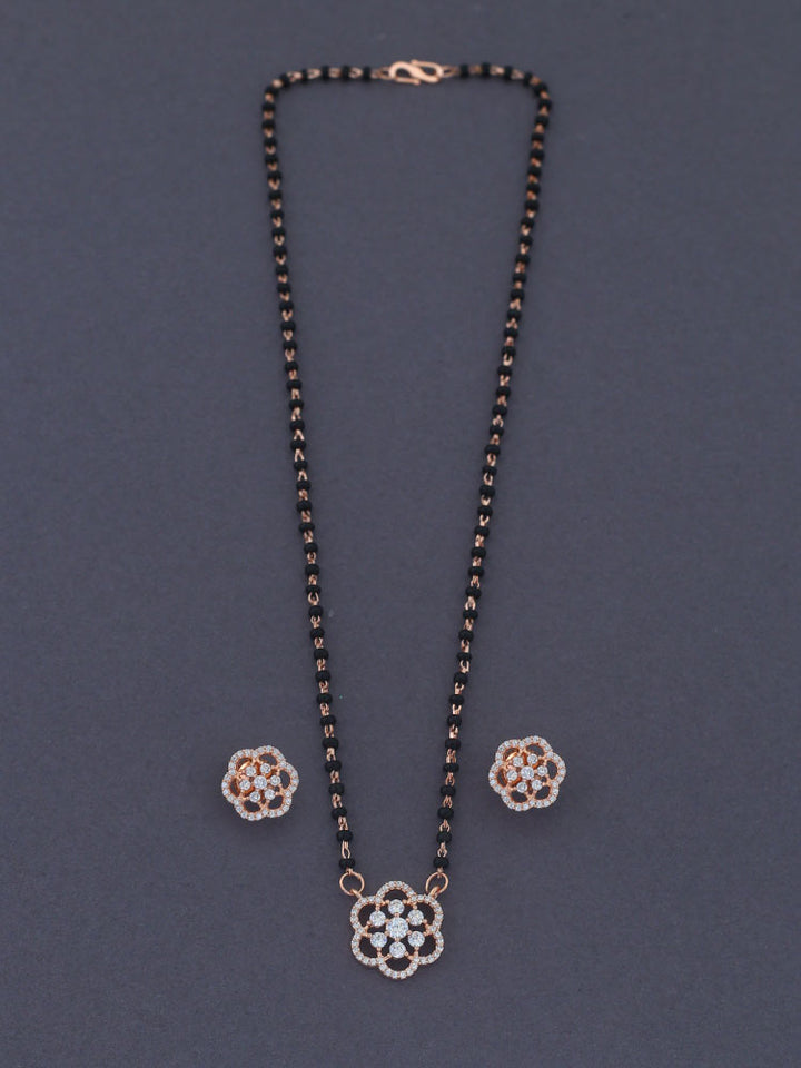 Rose Gold Chayanika Mangalsutra Set