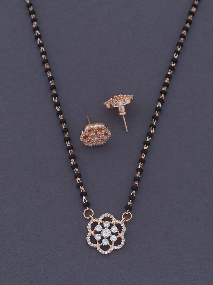 Rose Gold Chayanika Mangalsutra Set