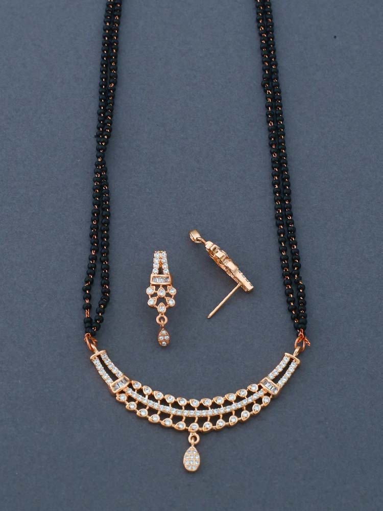 Rose Gold Delima Mangalsutra Set