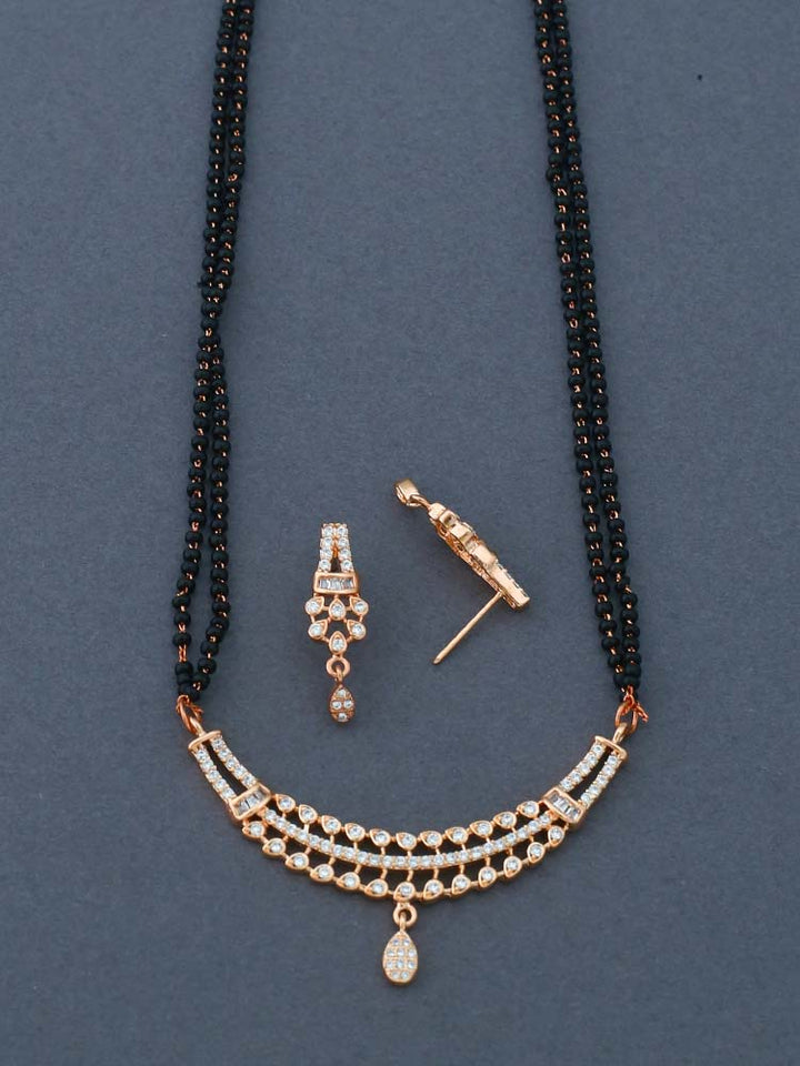 Rose Gold Delima Mangalsutra Set