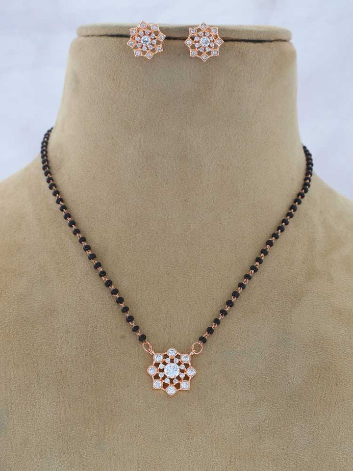 Rose Gold Devastuti Mangalsutra Set
