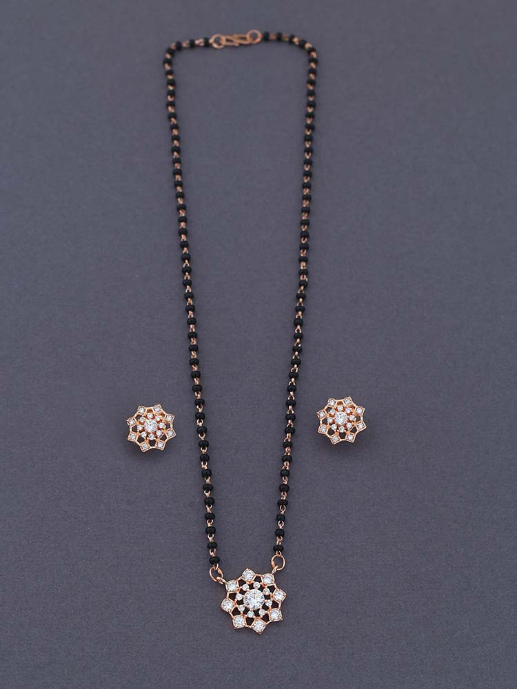Rose Gold Devastuti Mangalsutra Set