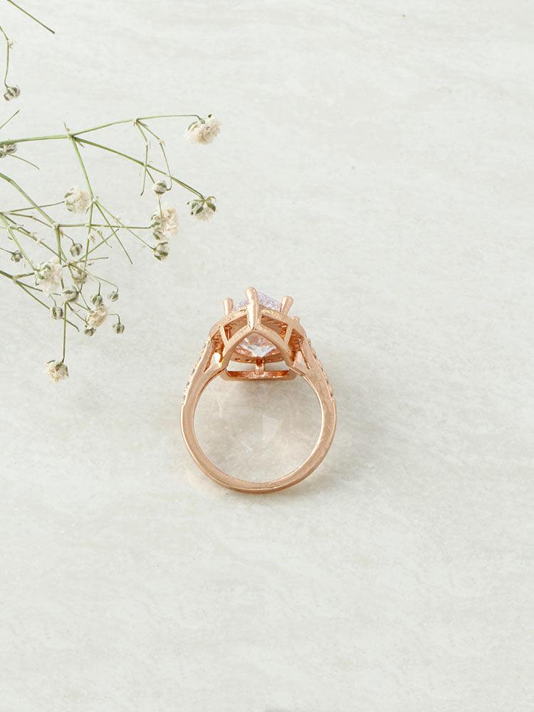 Rosegold Geneva Zirconia Ring - Bling Bag