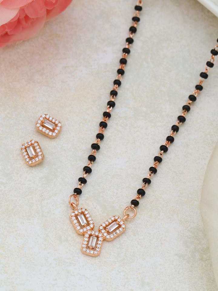 Rosegold Habibah Mangalsutra Set
