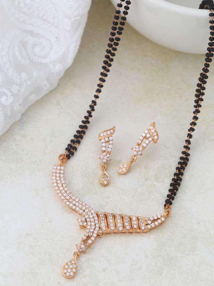 Rose Gold Heidi Mangalsutra Set
