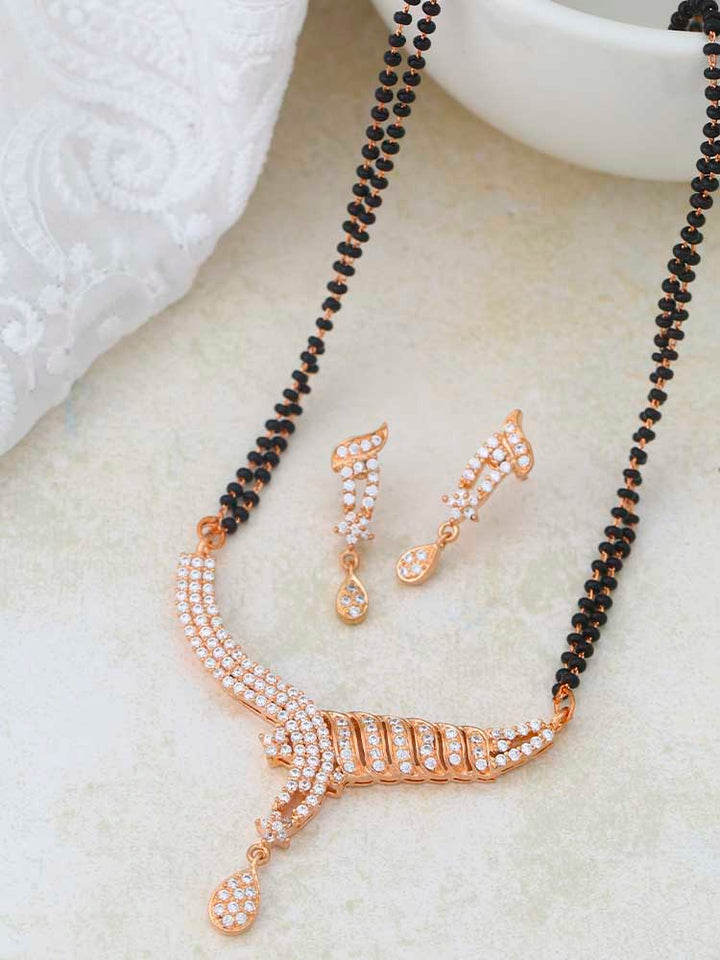 Rose Gold Heidi Mangalsutra Set