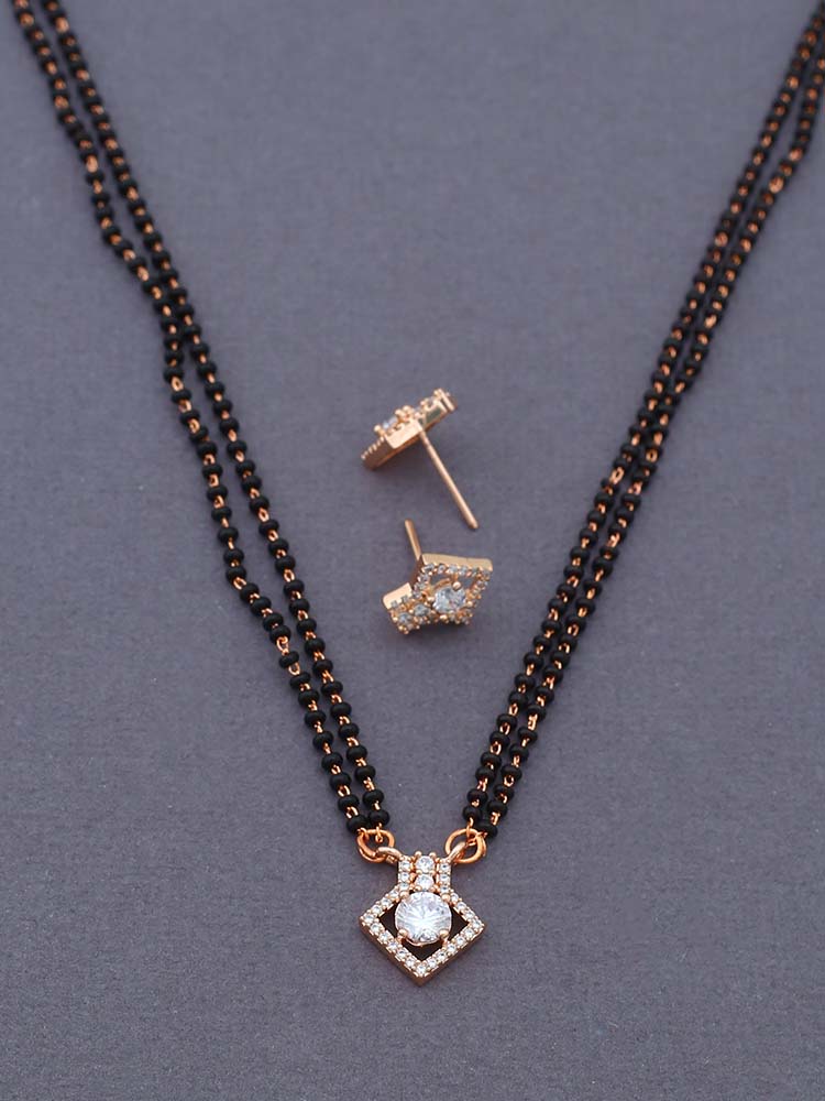 Rose Gold Jendayi Mangalsutra Set