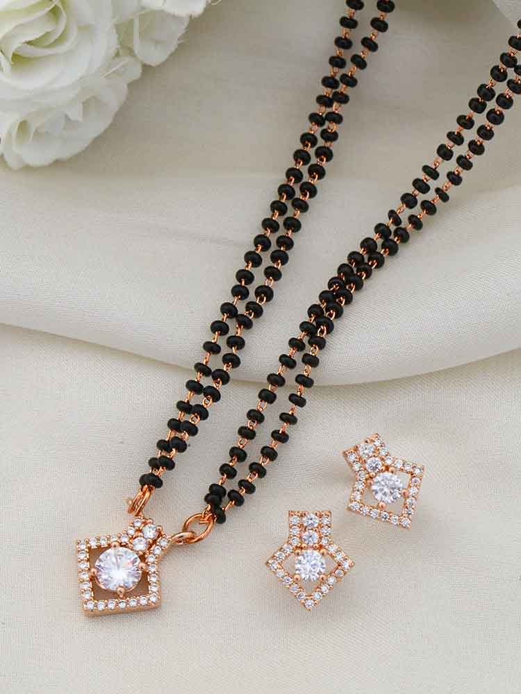 Rose Gold Jendayi Mangalsutra Set