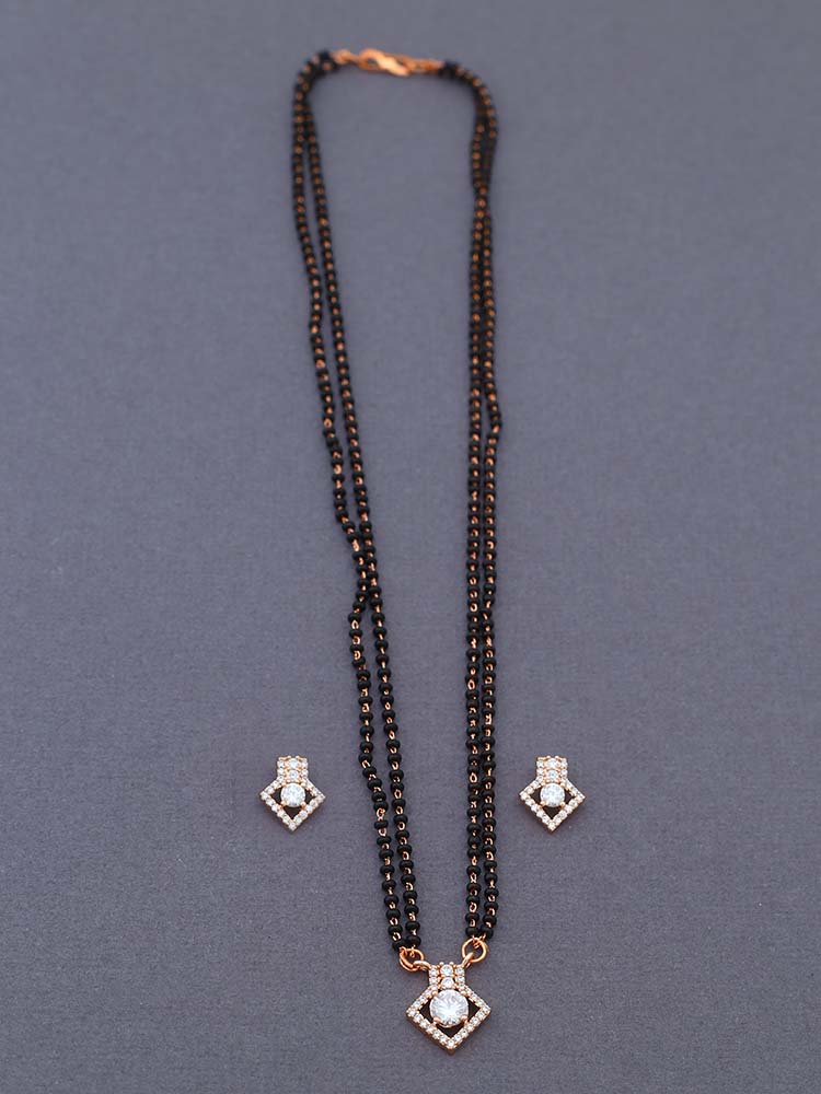 Rose Gold Jendayi Mangalsutra Set