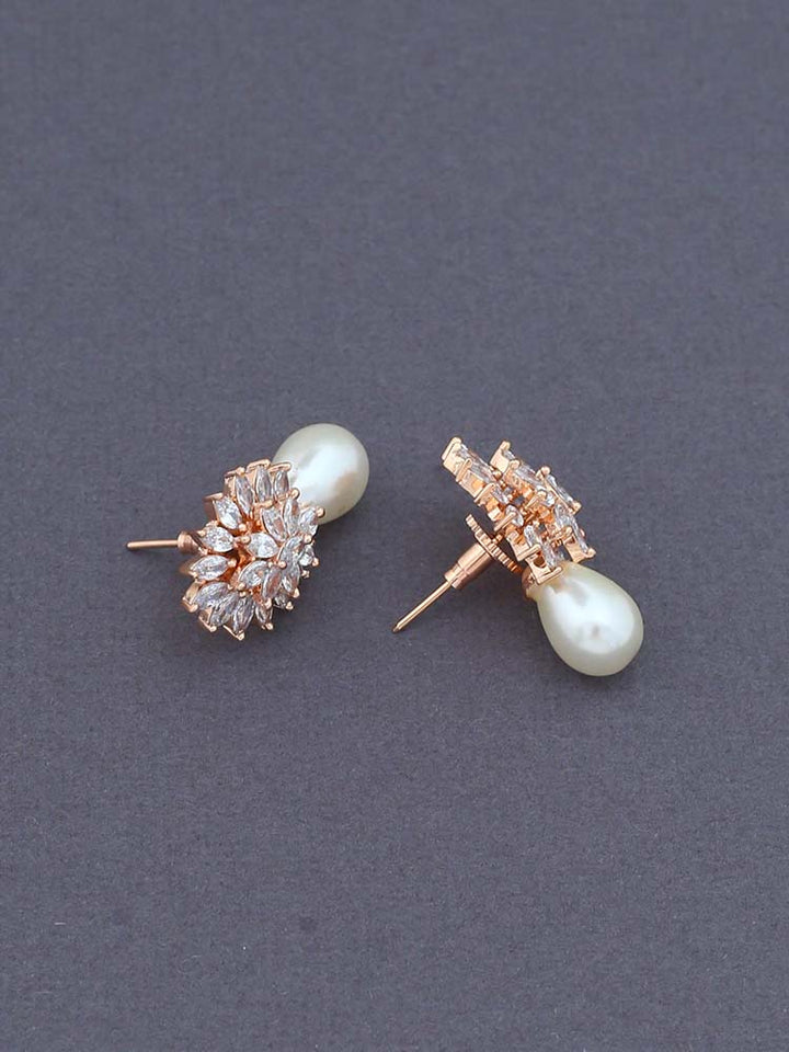 Rose Gold Linnea Zirconia Studs