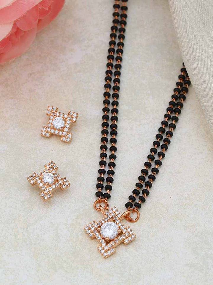 Rose Gold Mesi Mangalsutra Set