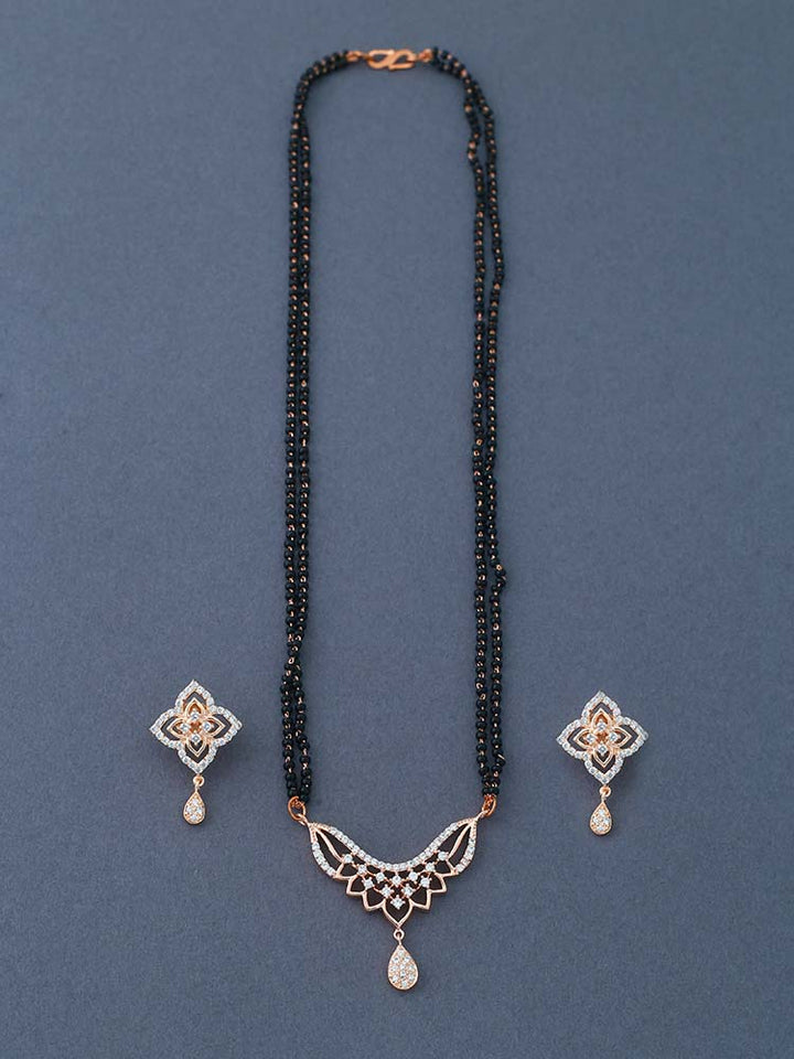 Rosegold Nur Mangalsutra Set