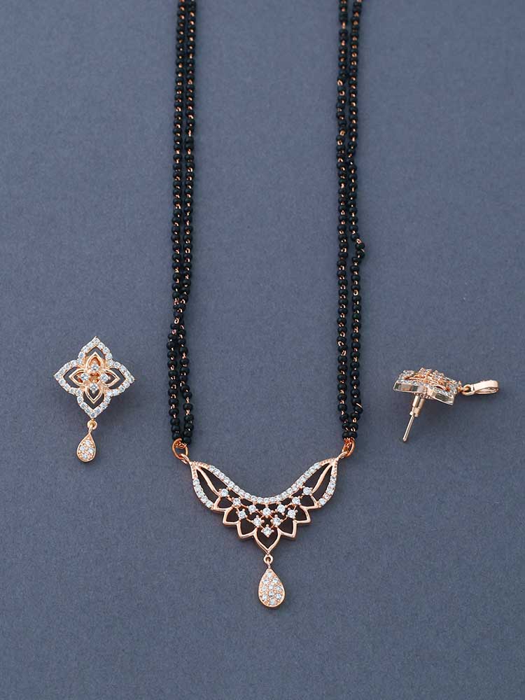 Rosegold Nur Mangalsutra Set