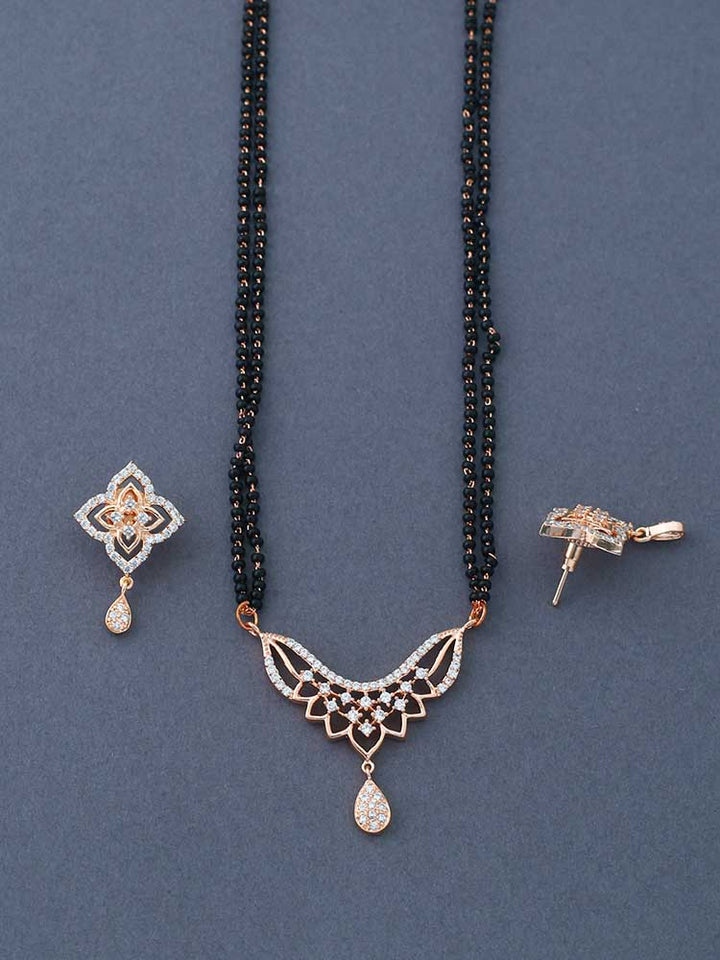 Rosegold Nur Mangalsutra Set