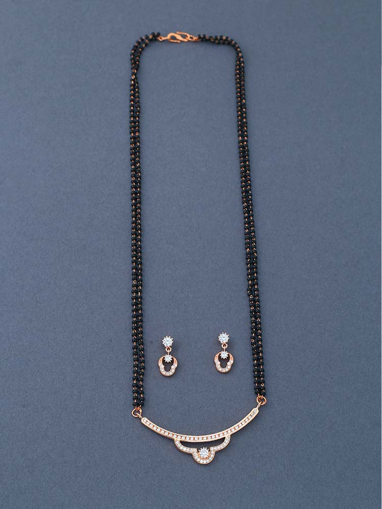 Rose Gold Qiraat Mangalsutra Set