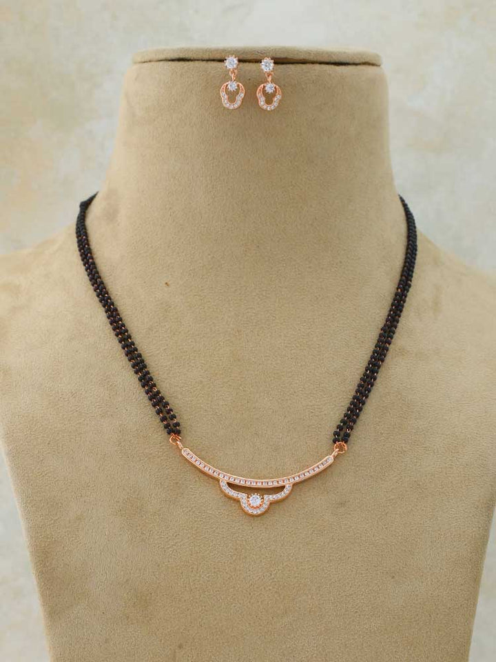 Rose Gold Qiraat Mangalsutra Set