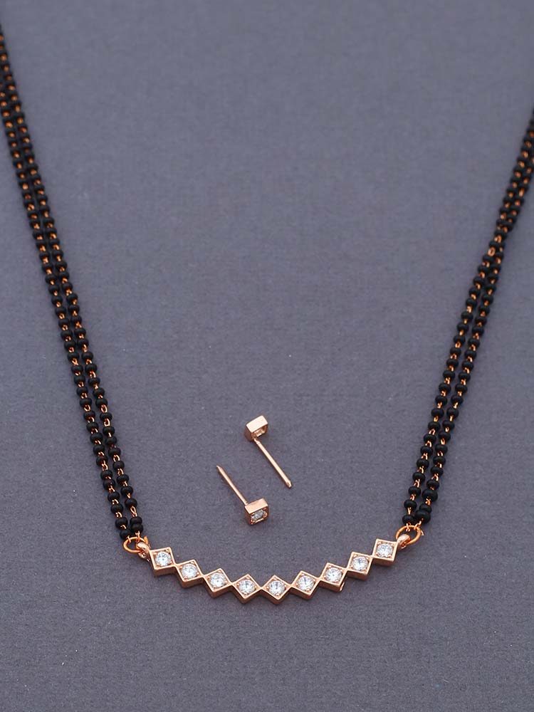Rose Gold Tahini Mangalsutra Set