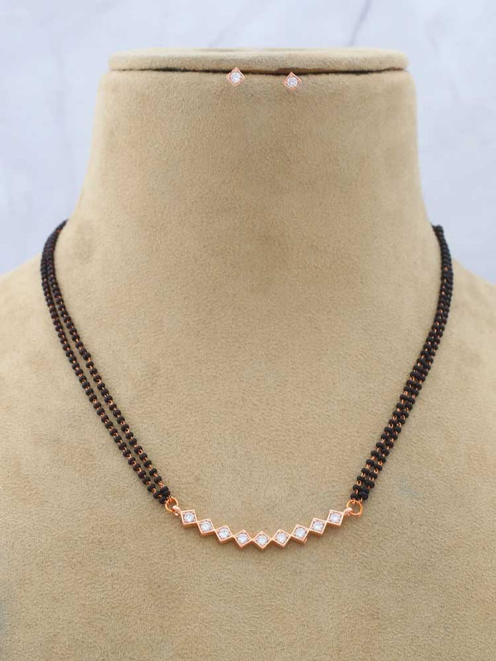 Rose Gold Tahini Mangalsutra Set