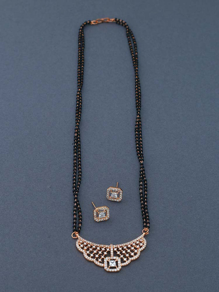 Rose Gold Urbi  Mangalsutra Set