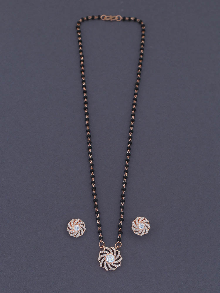 Rose Gold Mansastuti Mangalsutra Set