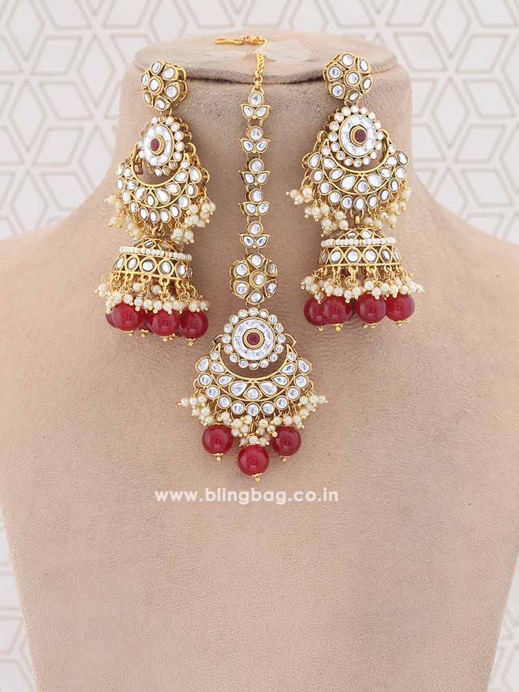 Ruby Abhisha Jewellery Set